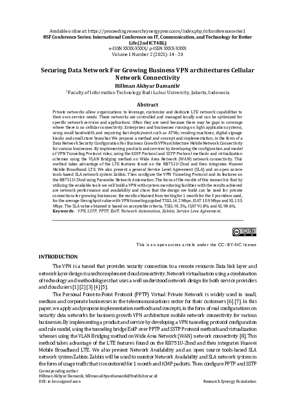 (PDF) Securing Data Network For Growing Business VPN architectures ...