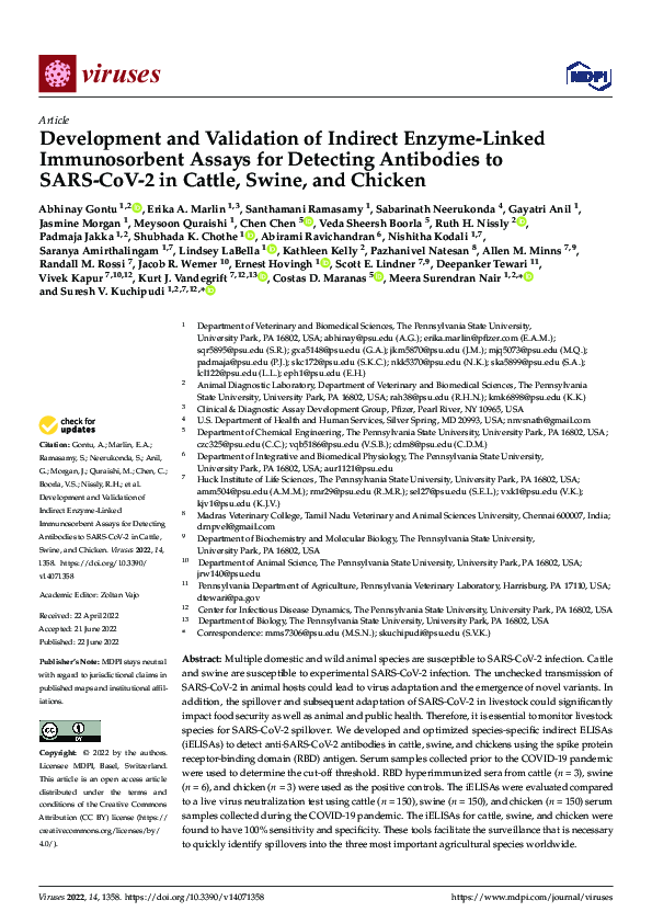 (PDF) Development and Validation of Indirect Enzyme-Linked ...