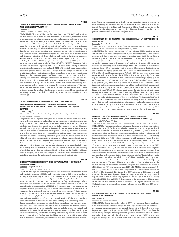 (PDF) PMC32 Minimally Important Difference of the Treatment ...