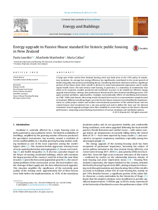 (PDF) Energy upgrade to Passive House standard for historic public ...
