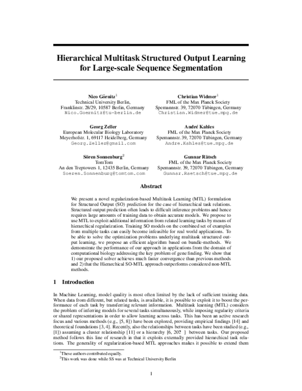 (PDF) Hierarchical Multitask Structured Output Learning for Large-Scale ...