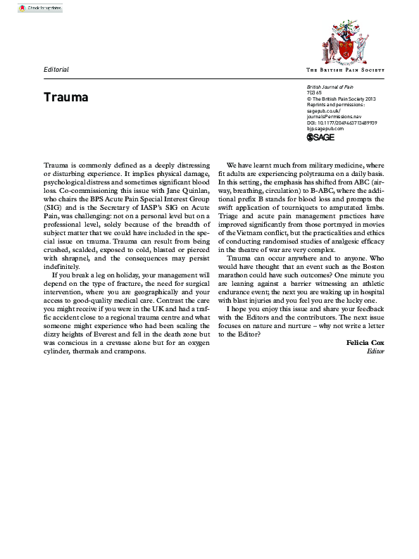 (PDF) Trauma