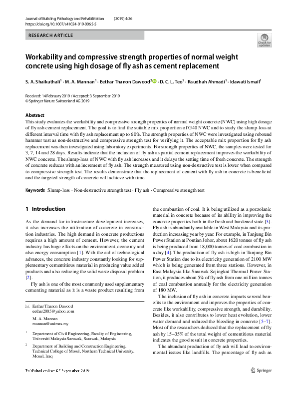 (PDF) Effect on Compressive Strength of Concrete by Partial Replacement ...