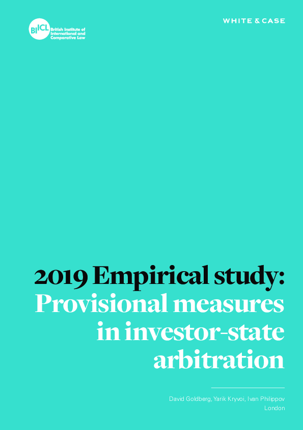 (PDF) Empirical Study: Provisional Measures in Investor‐State Arbitration