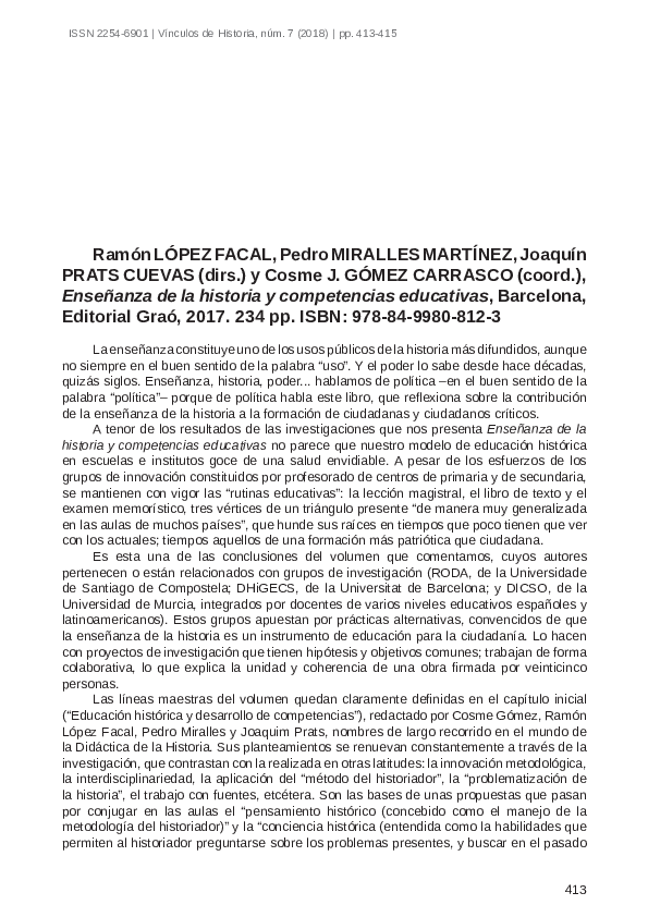 (PDF) Ramón LÓPEZ FACAL, Pedro MIRALLES MARTÍNEZ, Joaquín PRATS CUEVAS ...