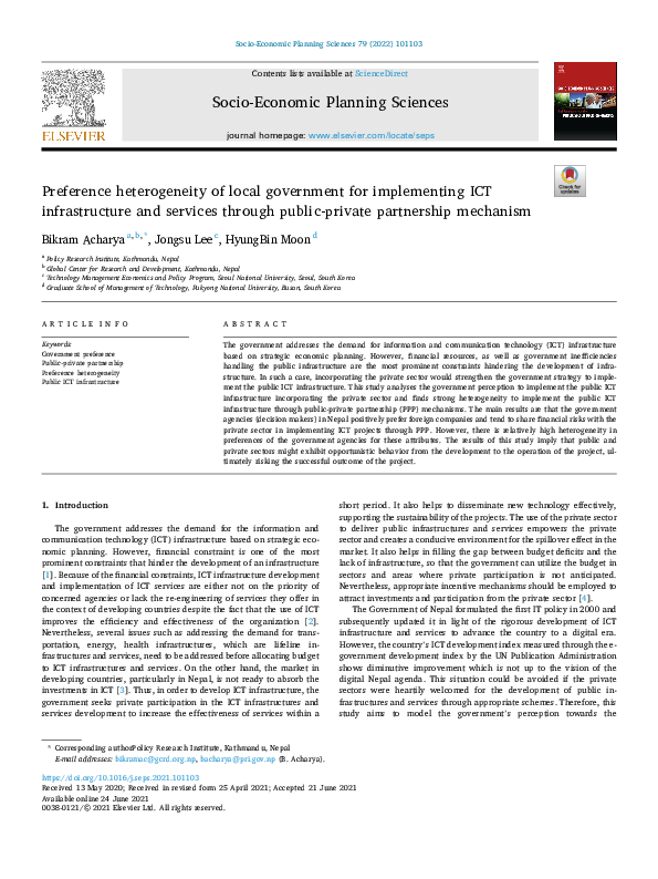 (PDF) Preference heterogeneity of local government for implementing ICT ...