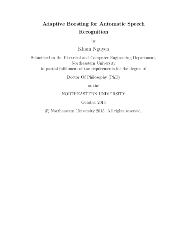 (PDF) Adaptive boosting features for automatic speech recognition