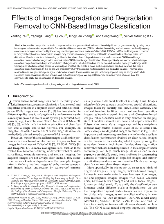  pdf effects of image degradation and degradation removal to cnn based