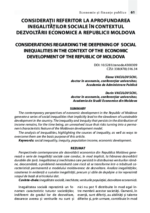 (PDF) Considerations regarding the deepening of social inequalities in ...