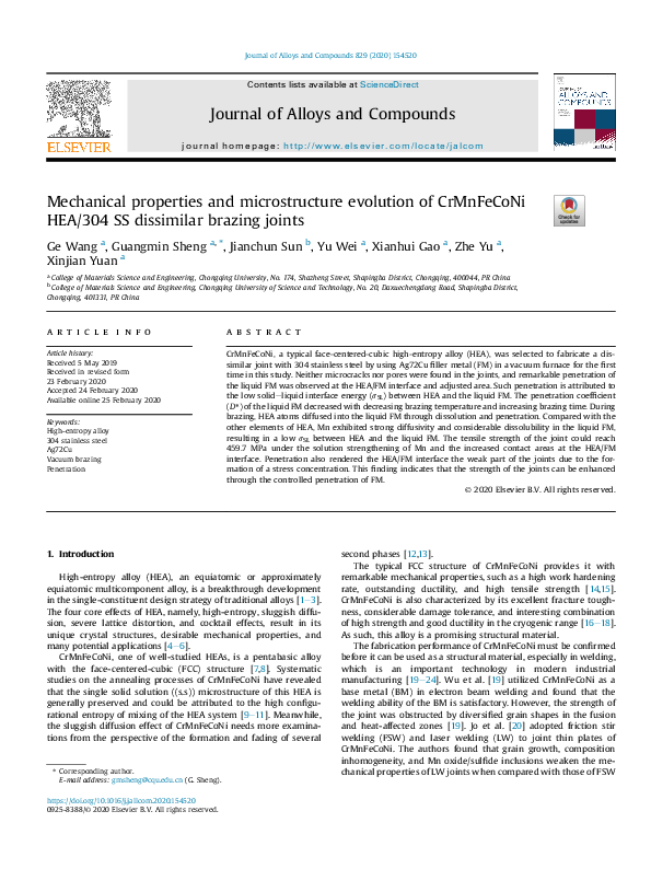 (PDF) Mechanical properties and microstructure evolution in an aluminum ...