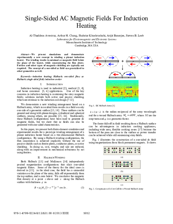 (PDF) Single-sided AC magnetic fields for induction heating