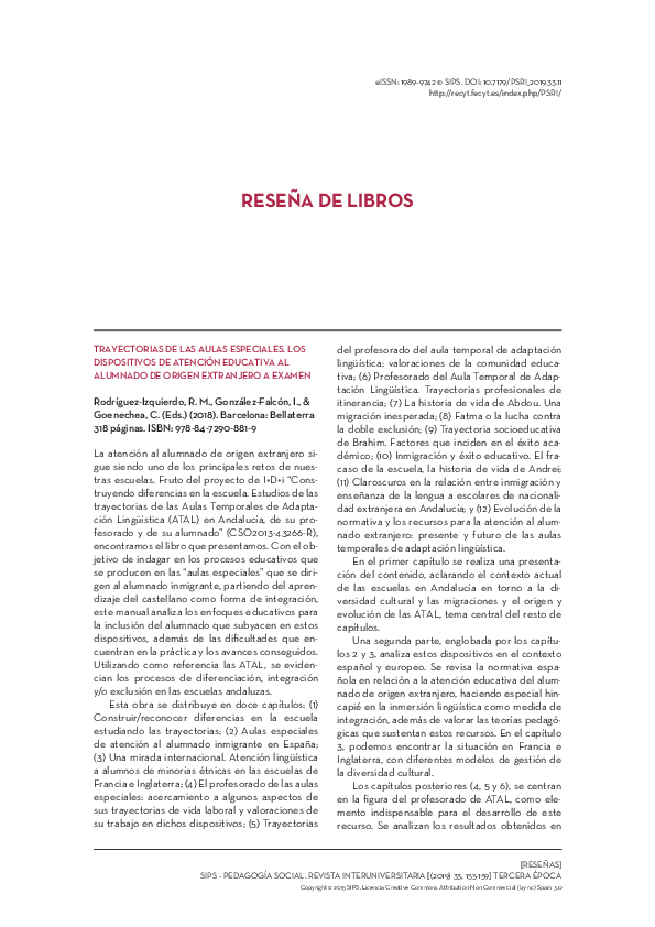 (PDF) Desafíos para la educación social en tiempos de cambio ...
