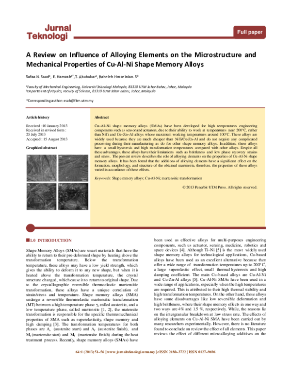 (PDF) A Review on Influence of Alloying Elements on the Microstructure ...