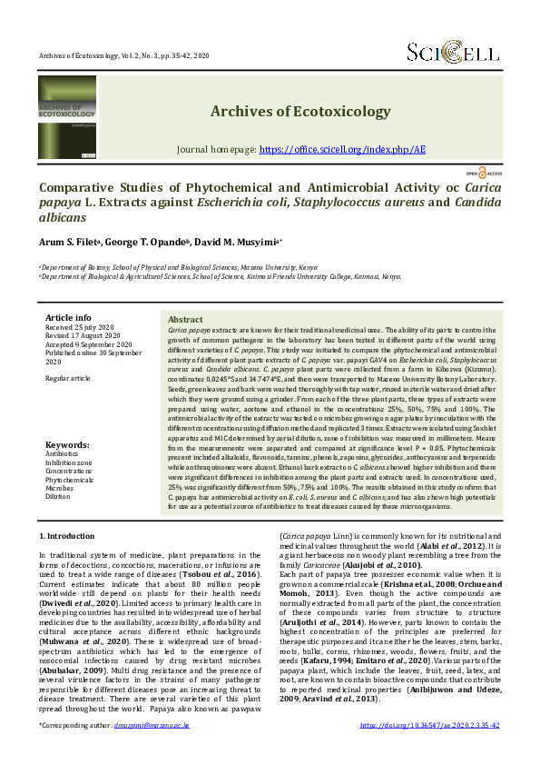 (PDF) Comparative Studies of Phytochemical and Antimicrobial Activity ...