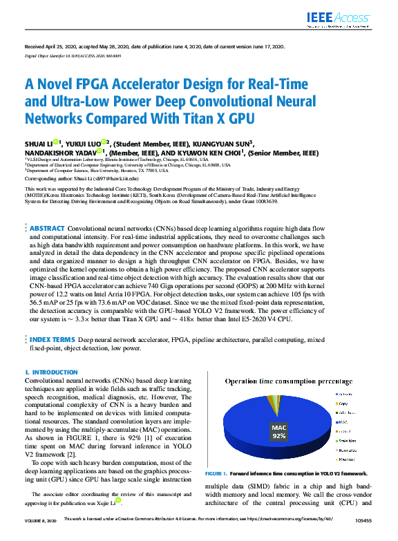 (PDF) A Novel FPGA Accelerator Design for Real-Time and Ultra-Low Power ...