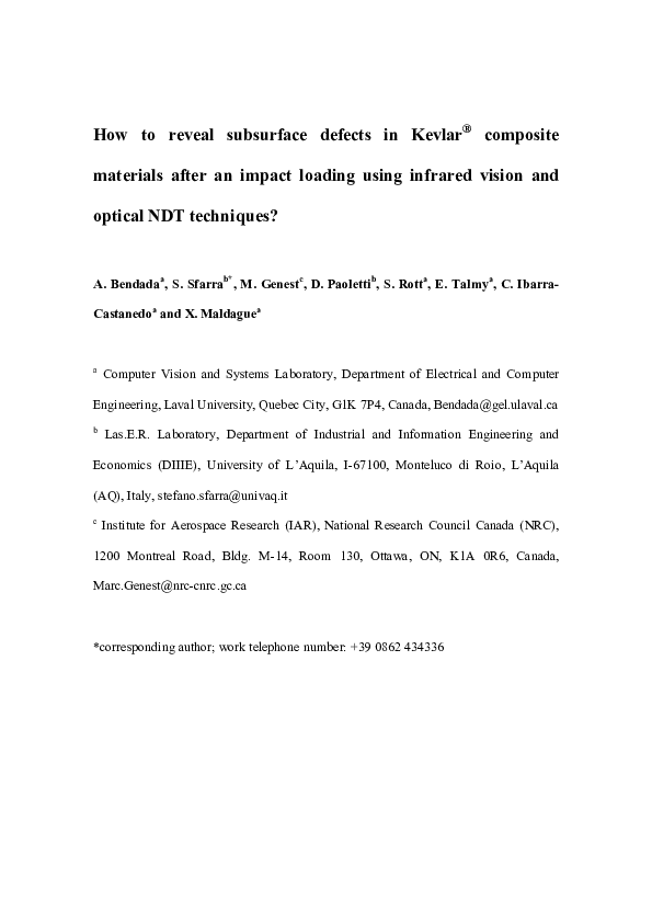 (PDF) How to reveal subsurface defects in Kevlar® composite materials ...