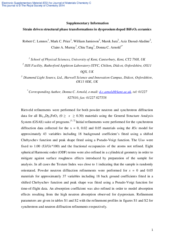 (PDF) Strain driven structural phase transformations in dysprosium ...