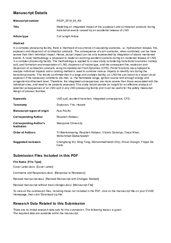 (PDF) Modelling an integrated impact of fire, explosion and combustion ...