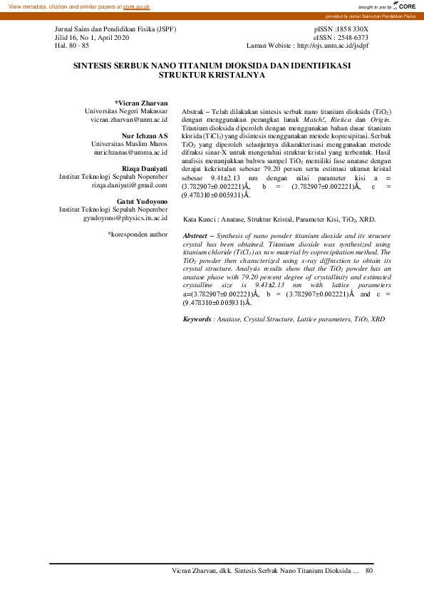 Titanium Dioksida: Fungsi, Keamanan, dan Dampak Kesehatan