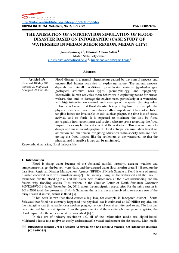 (PDF) The Animation of Anticipation Simulation of Flood Disaster Based ...