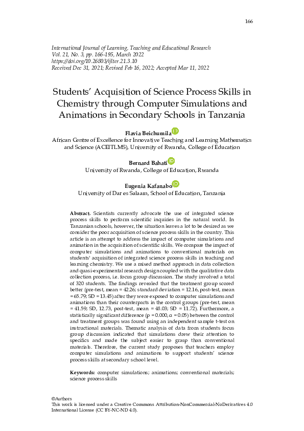 (PDF) Students’ Acquisition of Science Process Skills in Chemistry ...