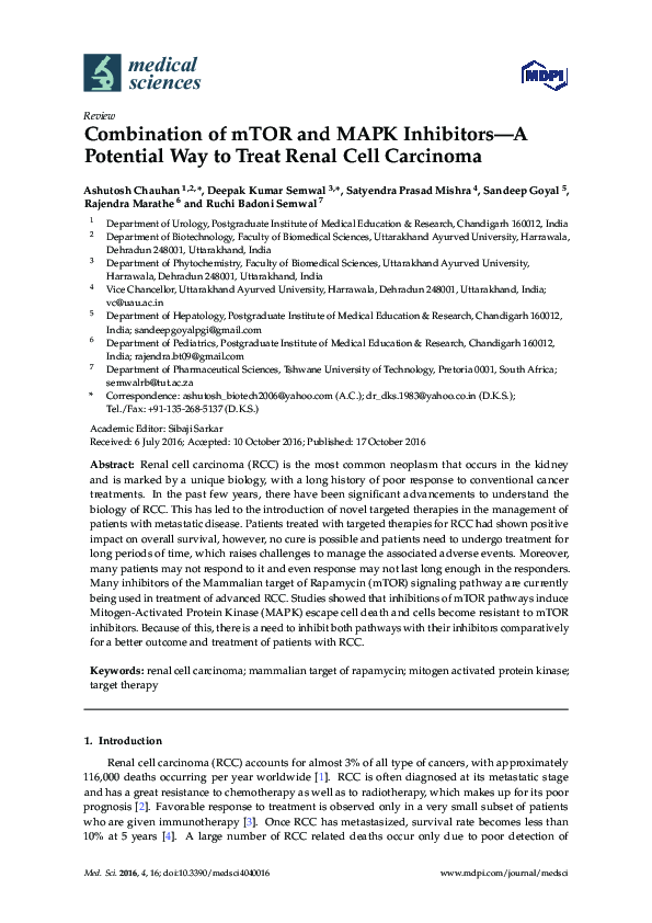 (PDF) Combination of mTOR and MAPK Inhibitors—A Potential Way to Treat ...