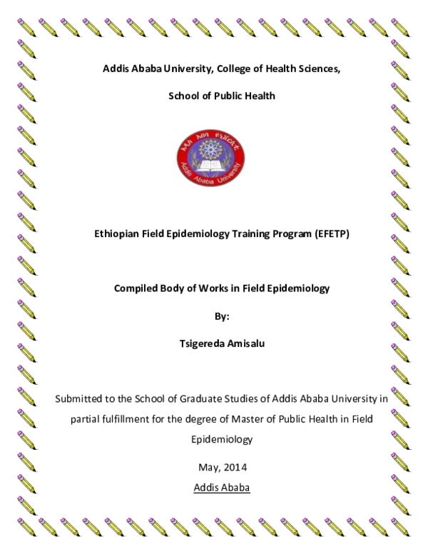 (PDF) Ethiopian Field Epidemiology Training Program (EFETP) Compiled ...