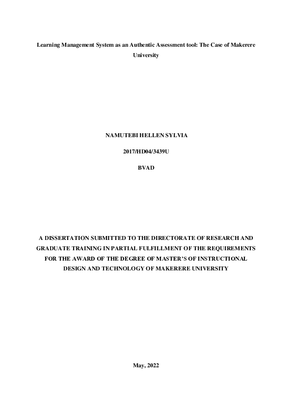 (PDF) Learning Management System as an Authentic Assessment Tool: The ...