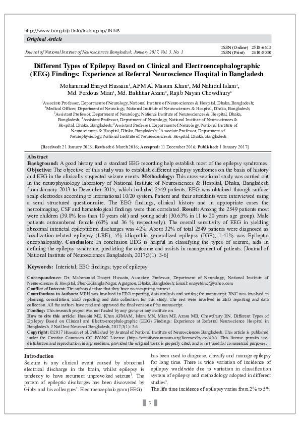(PDF) Epilepsy Based on Clinical and Electroencephalographic (EEG ...