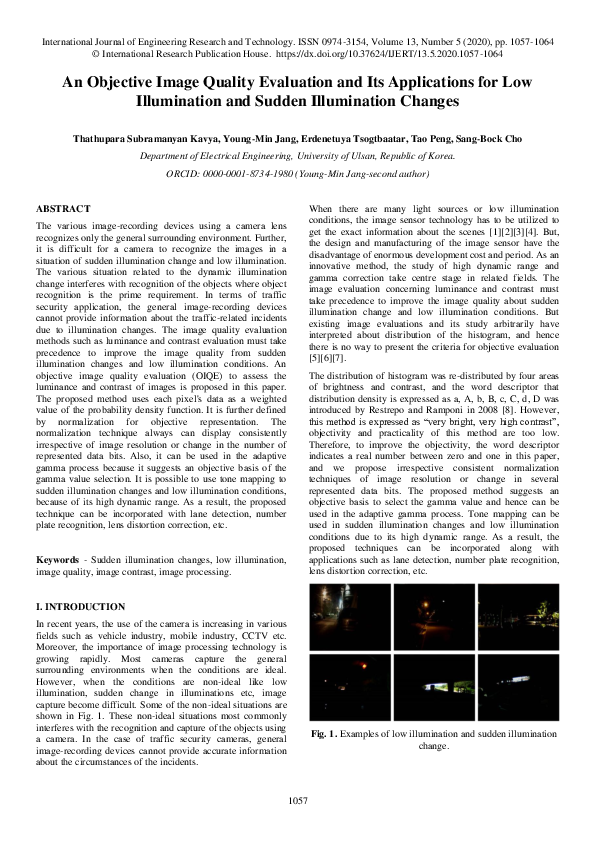 (PDF) An Objective Image Quality Evaluation and its Applications for ...