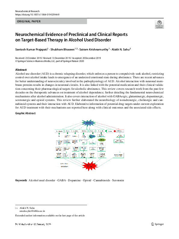 (PDF) Neurochemical Evidence of Preclinical and Clinical Reports on ...