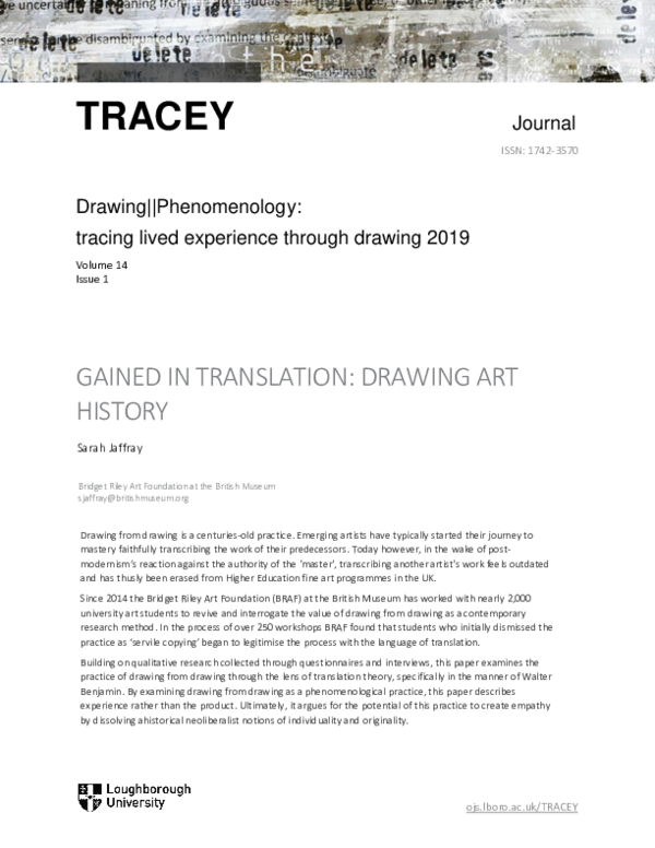 (PDF) Gained in Translation: Drawing Art History