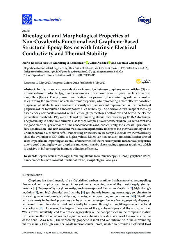 (PDF) Rheological and Morphological Properties of Non-Covalently ...