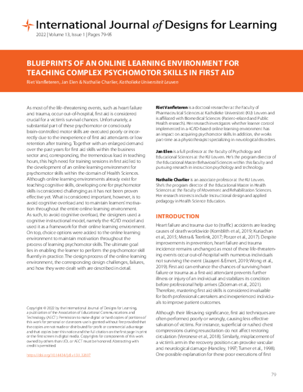 (PDF) Blueprints of an Online Learning Environment for Teaching Complex ...