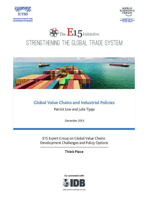(PDF) Global Value Chains and Industrial Policies