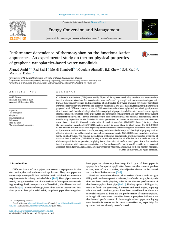 (PDF) Performance dependence of thermosyphon on the functionalization ...