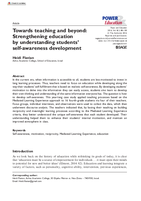 (PDF) Towards teaching and beyond: Strengthening education by ...