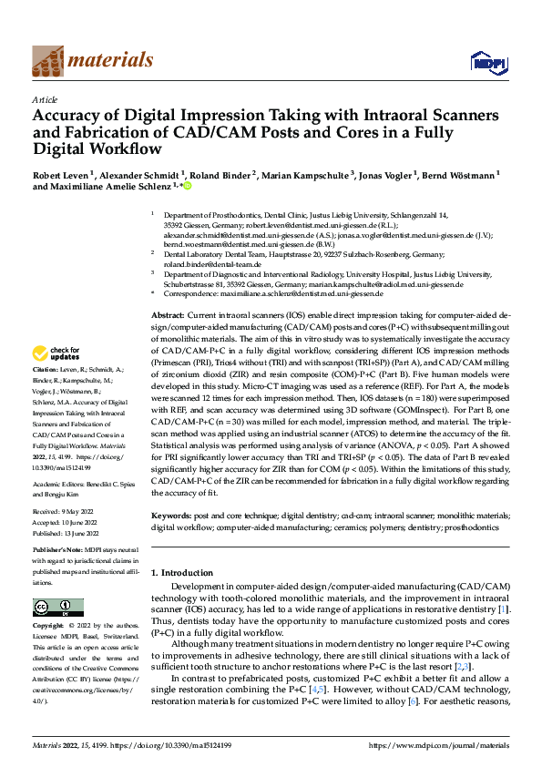 (PDF) Accuracy of Digital Impression Taking with Intraoral Scanners and ...