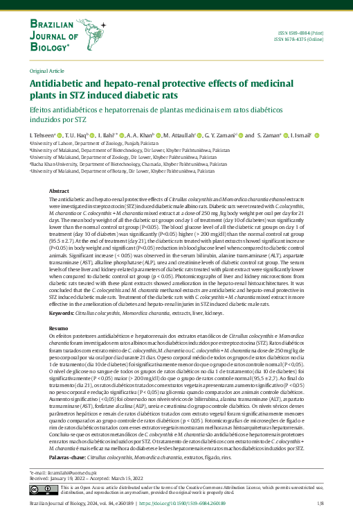 (PDF) Antidiabetic and hepato-renal protective effects of medicinal ...