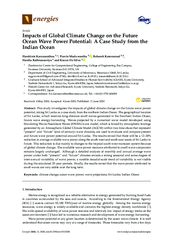 (PDF) Impacts of Global Climate Change on the Future Ocean Wave Power ...
