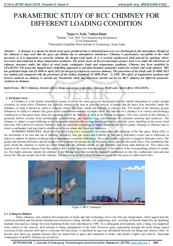 (PDF) A Review on Parametric Study of RCC Chimney for Different Loading ...