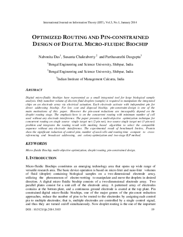 (PDF) Optimized Routing and Pin-Constrained Design of Digital Micro ...