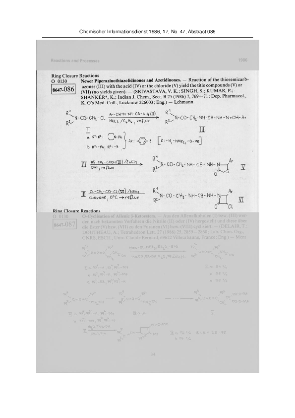 (PDF) ChemInform Abstract: Newer Piperazinothiazolidinones and Azetidinones