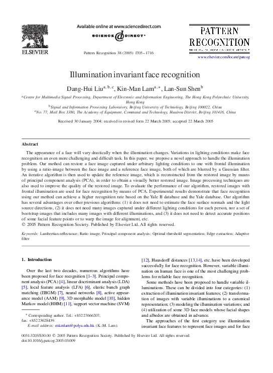 (PDF) Illumination invariant face recognition