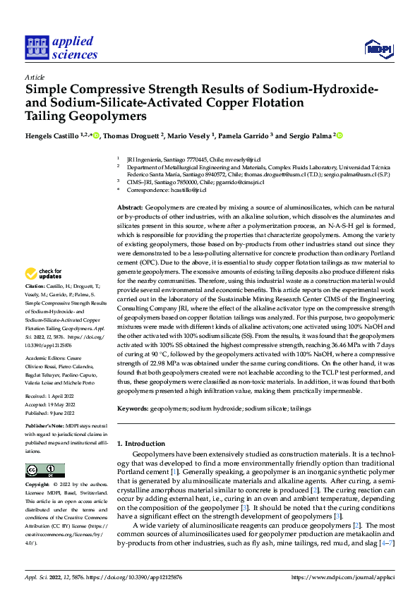 (PDF) Simple Compressive Strength Results of Sodium-Hydroxide- and ...