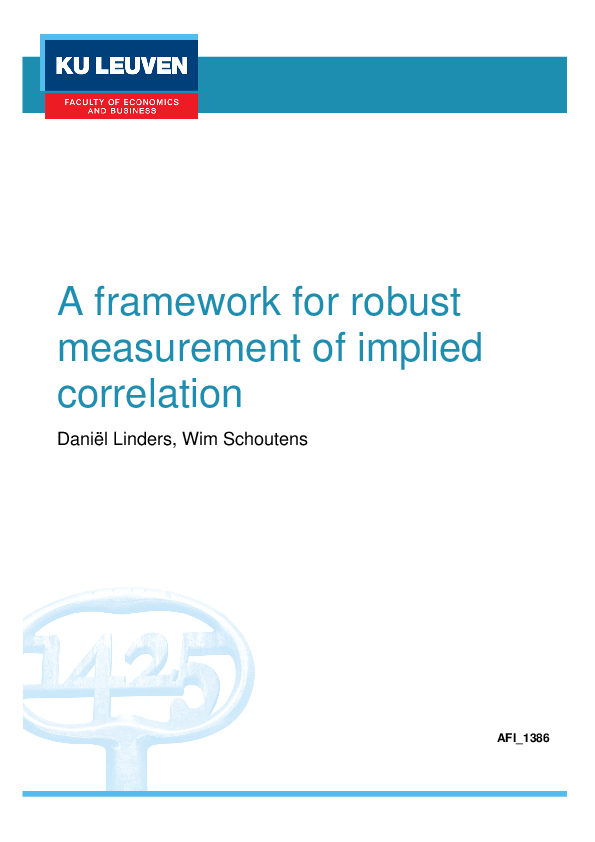 (PDF) A framework for robust measurement of implied correlation ...