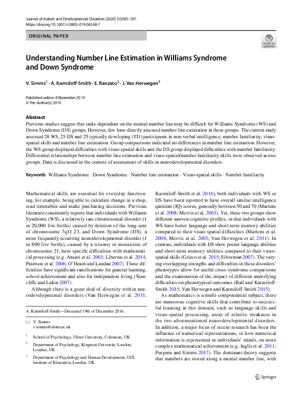 (PDF) Understanding Williams Syndrome