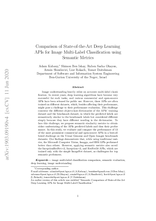 (PDF) Comparison of state-of-the-art deep learning APIs for image multi ...