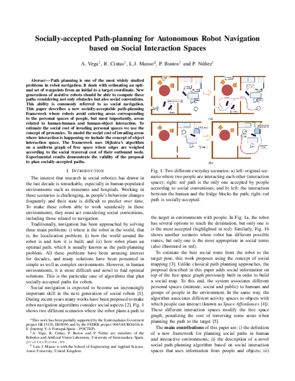 (PDF) Socially-accepted Path-planning for Autonomous Robot Navigation ...