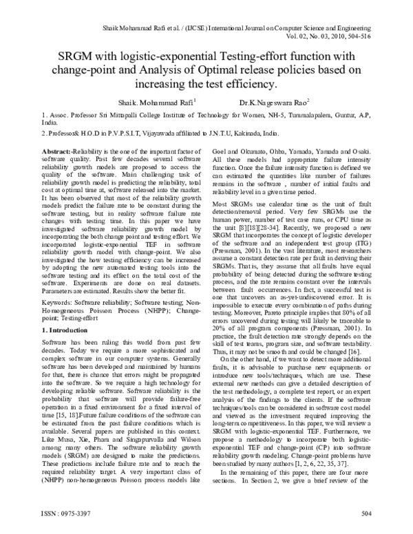 (PDF) change-point and Analysis of Optimal